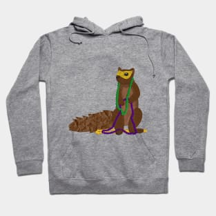 Paper Craft Mardi Gras Squirrel Hoodie